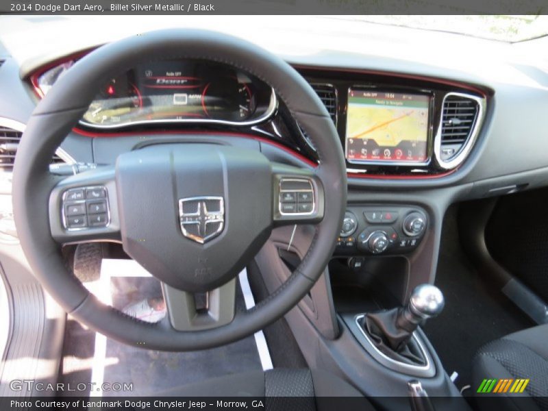Billet Silver Metallic / Black 2014 Dodge Dart Aero