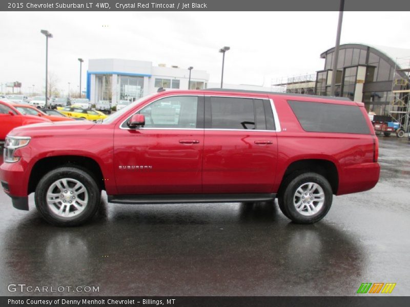Crystal Red Tintcoat / Jet Black 2015 Chevrolet Suburban LT 4WD