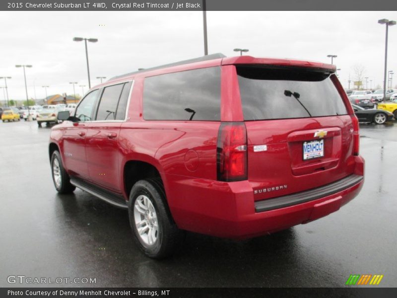 Crystal Red Tintcoat / Jet Black 2015 Chevrolet Suburban LT 4WD