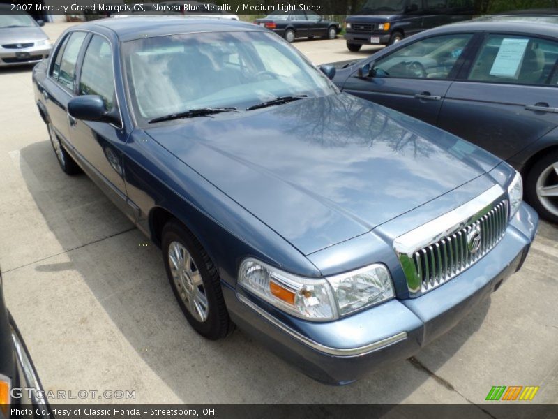 Norsea Blue Metallic / Medium Light Stone 2007 Mercury Grand Marquis GS