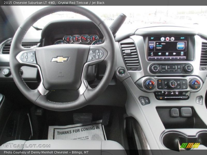 Crystal Red Tintcoat / Jet Black 2015 Chevrolet Suburban LT 4WD
