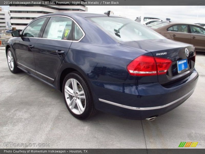 Night Blue Metallic / Titan Black 2014 Volkswagen Passat 1.8T SEL Premium
