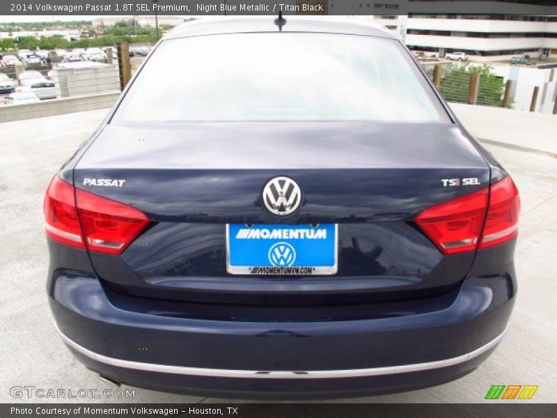 Night Blue Metallic / Titan Black 2014 Volkswagen Passat 1.8T SEL Premium