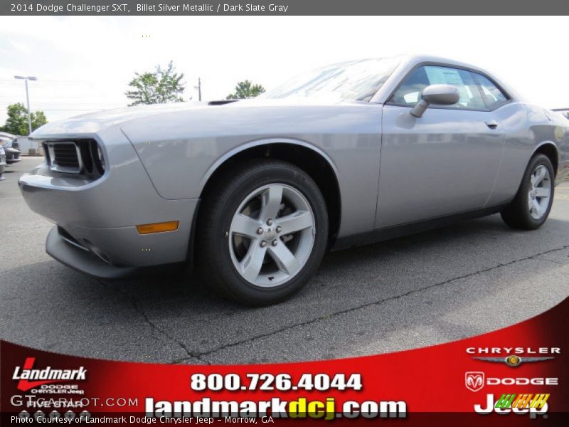 Billet Silver Metallic / Dark Slate Gray 2014 Dodge Challenger SXT
