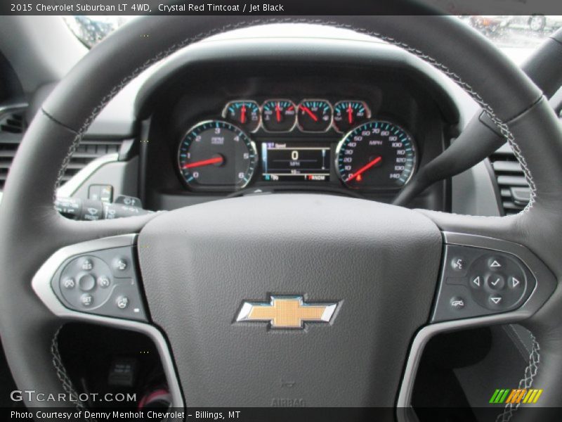 Crystal Red Tintcoat / Jet Black 2015 Chevrolet Suburban LT 4WD