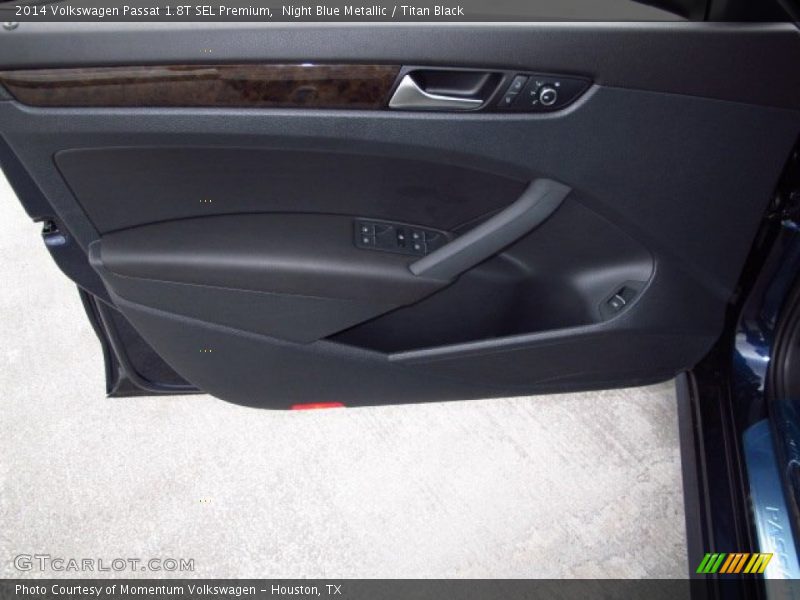 Night Blue Metallic / Titan Black 2014 Volkswagen Passat 1.8T SEL Premium