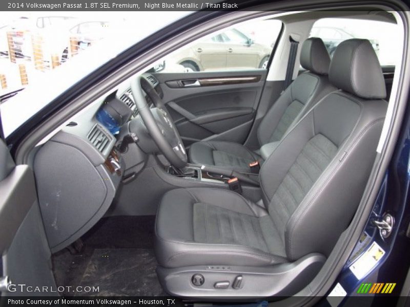 Night Blue Metallic / Titan Black 2014 Volkswagen Passat 1.8T SEL Premium