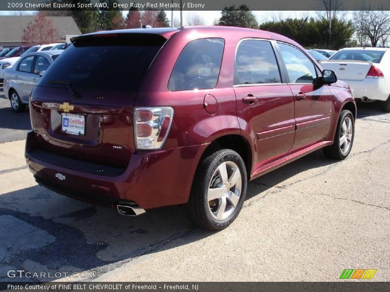 Deep Ruby Red Metallic / Ebony 2009 Chevrolet Equinox Sport AWD