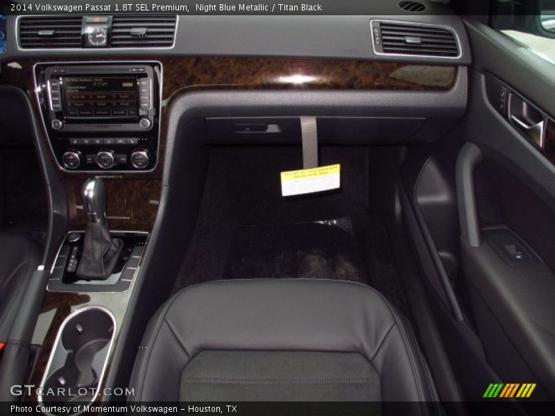 Night Blue Metallic / Titan Black 2014 Volkswagen Passat 1.8T SEL Premium