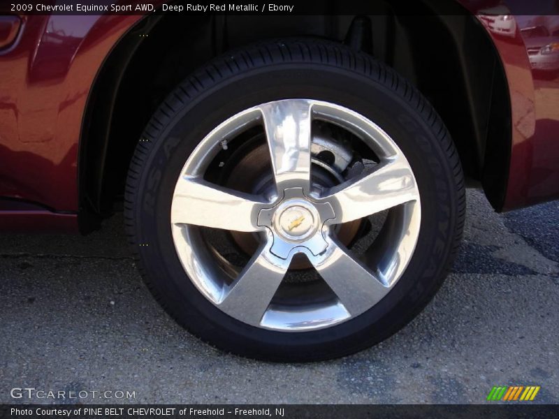 Deep Ruby Red Metallic / Ebony 2009 Chevrolet Equinox Sport AWD