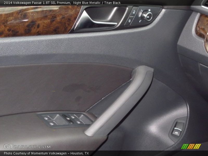 Night Blue Metallic / Titan Black 2014 Volkswagen Passat 1.8T SEL Premium