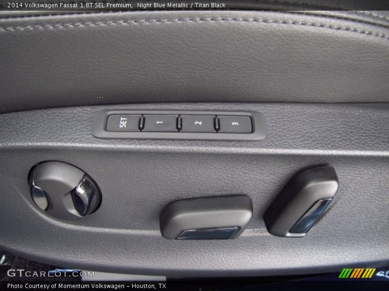 Night Blue Metallic / Titan Black 2014 Volkswagen Passat 1.8T SEL Premium