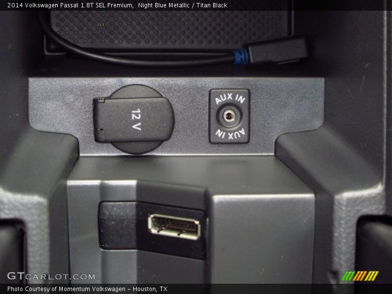 Night Blue Metallic / Titan Black 2014 Volkswagen Passat 1.8T SEL Premium