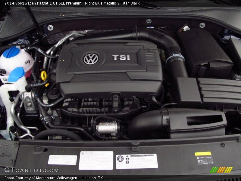 Night Blue Metallic / Titan Black 2014 Volkswagen Passat 1.8T SEL Premium