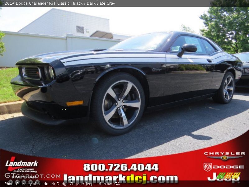 Black / Dark Slate Gray 2014 Dodge Challenger R/T Classic