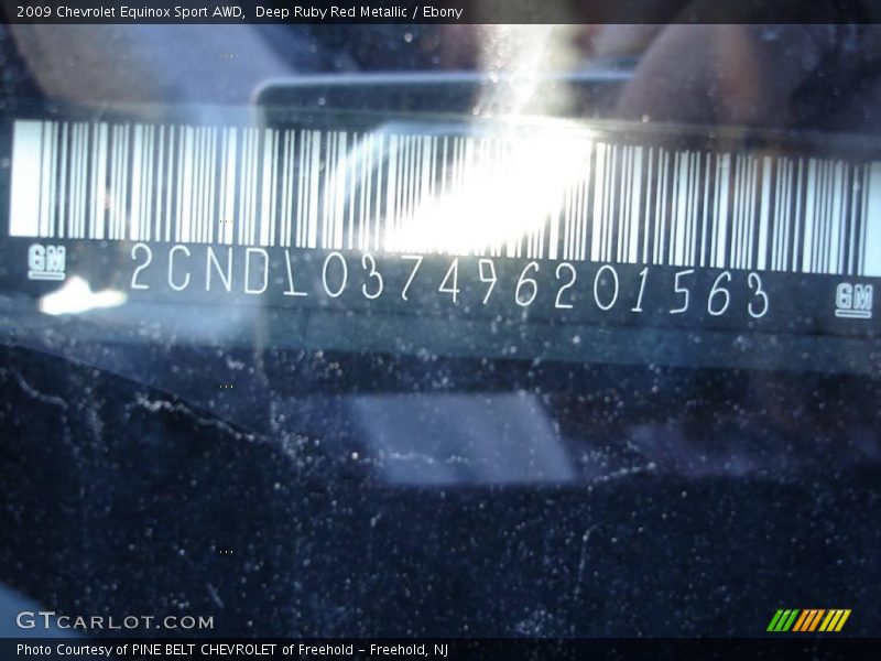Deep Ruby Red Metallic / Ebony 2009 Chevrolet Equinox Sport AWD