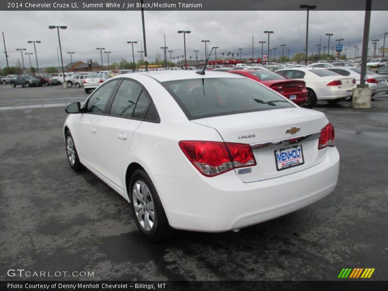 Summit White / Jet Black/Medium Titanium 2014 Chevrolet Cruze LS