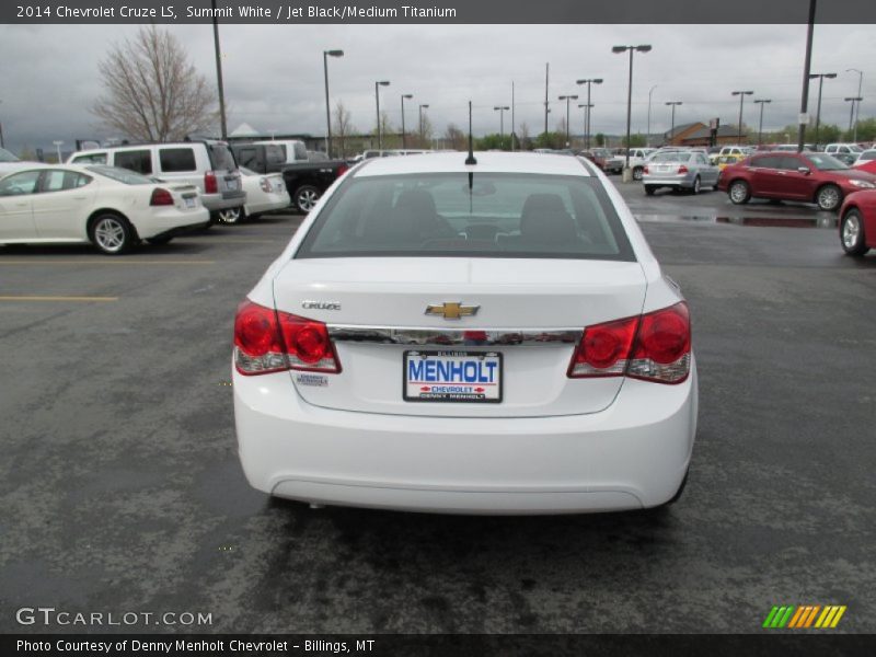 Summit White / Jet Black/Medium Titanium 2014 Chevrolet Cruze LS