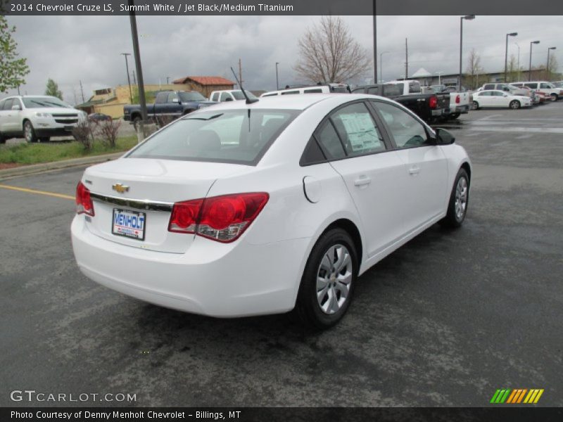 Summit White / Jet Black/Medium Titanium 2014 Chevrolet Cruze LS
