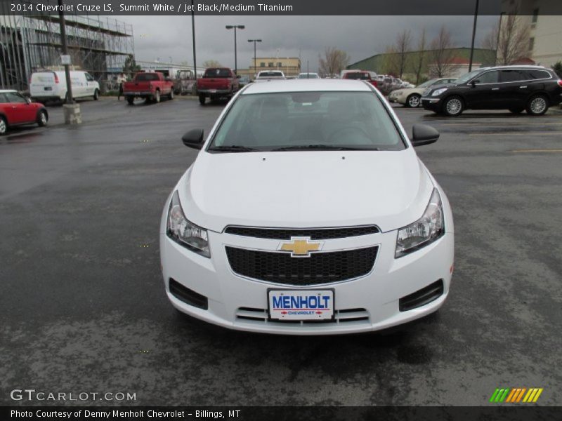 Summit White / Jet Black/Medium Titanium 2014 Chevrolet Cruze LS