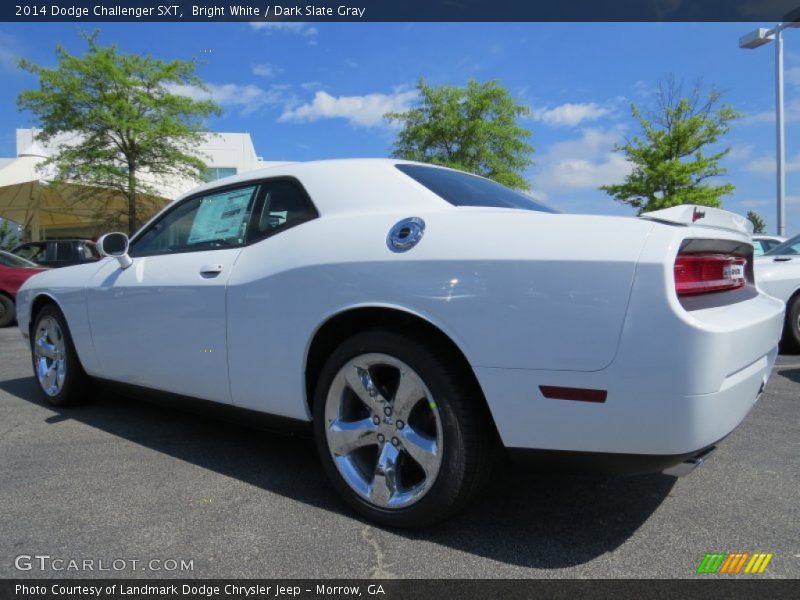 Bright White / Dark Slate Gray 2014 Dodge Challenger SXT