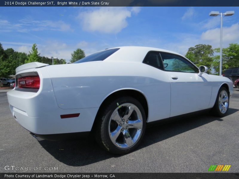 Bright White / Dark Slate Gray 2014 Dodge Challenger SXT