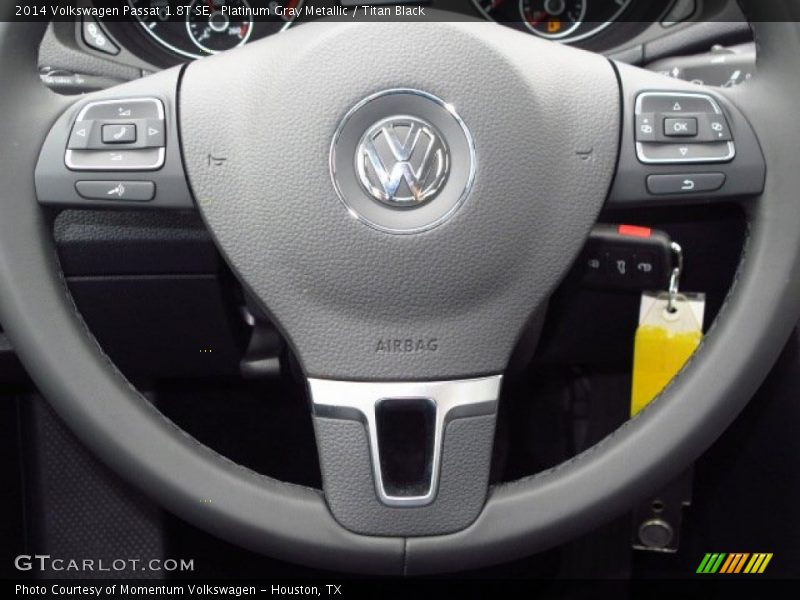 Platinum Gray Metallic / Titan Black 2014 Volkswagen Passat 1.8T SE