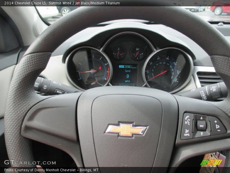 Summit White / Jet Black/Medium Titanium 2014 Chevrolet Cruze LS