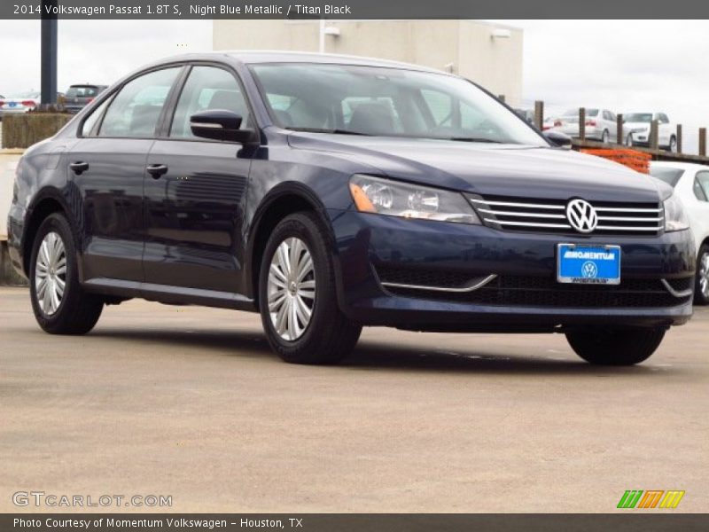 Night Blue Metallic / Titan Black 2014 Volkswagen Passat 1.8T S