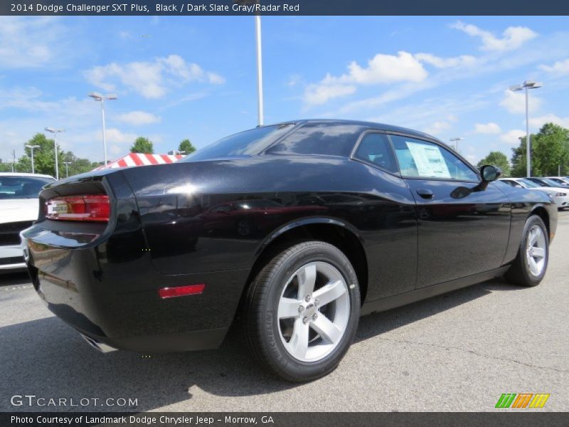 Black / Dark Slate Gray/Radar Red 2014 Dodge Challenger SXT Plus