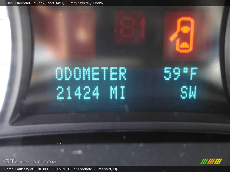 Summit White / Ebony 2009 Chevrolet Equinox Sport AWD