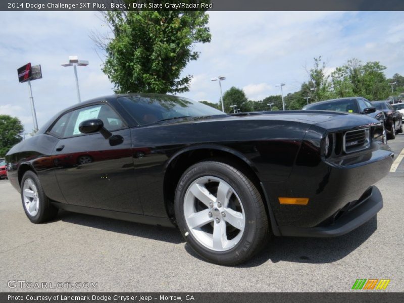Black / Dark Slate Gray/Radar Red 2014 Dodge Challenger SXT Plus