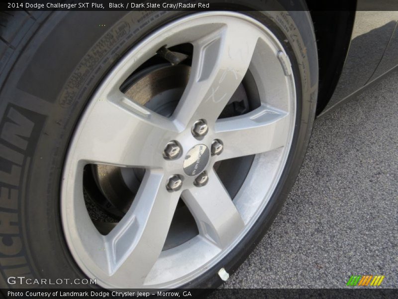 Black / Dark Slate Gray/Radar Red 2014 Dodge Challenger SXT Plus