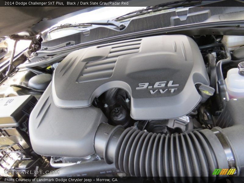 Black / Dark Slate Gray/Radar Red 2014 Dodge Challenger SXT Plus
