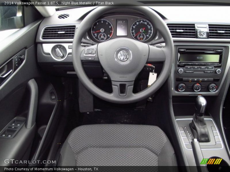 Night Blue Metallic / Titan Black 2014 Volkswagen Passat 1.8T S