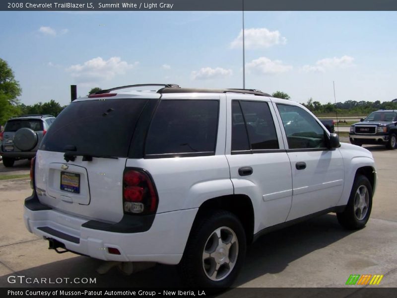 Summit White / Light Gray 2008 Chevrolet TrailBlazer LS