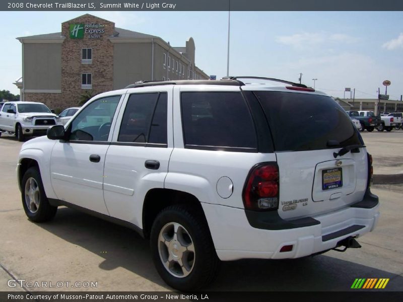 Summit White / Light Gray 2008 Chevrolet TrailBlazer LS