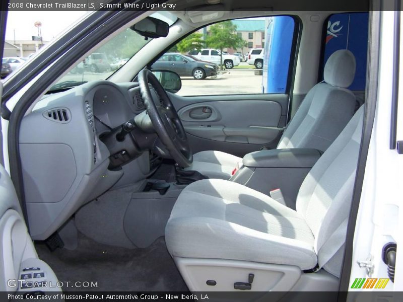 Summit White / Light Gray 2008 Chevrolet TrailBlazer LS