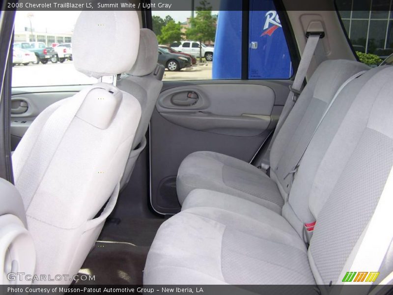 Summit White / Light Gray 2008 Chevrolet TrailBlazer LS