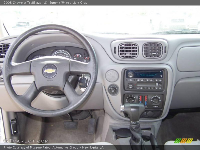 Summit White / Light Gray 2008 Chevrolet TrailBlazer LS