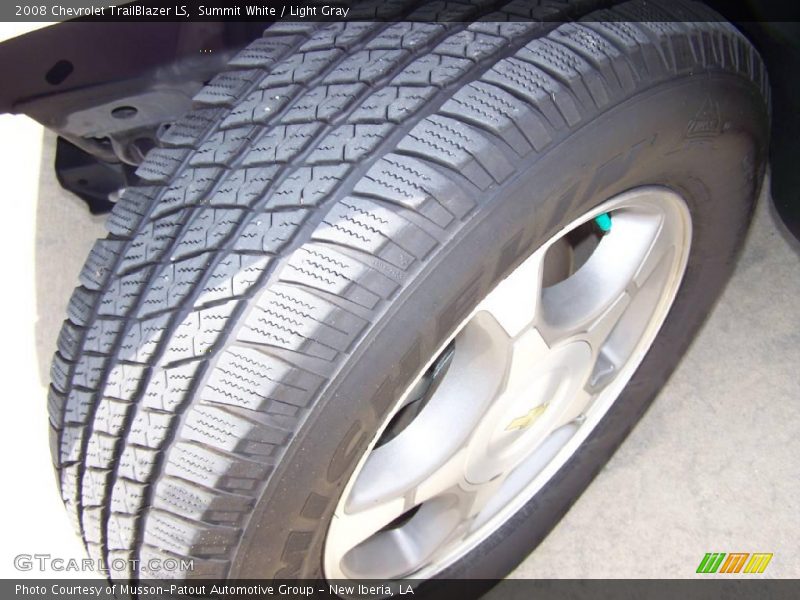 Summit White / Light Gray 2008 Chevrolet TrailBlazer LS