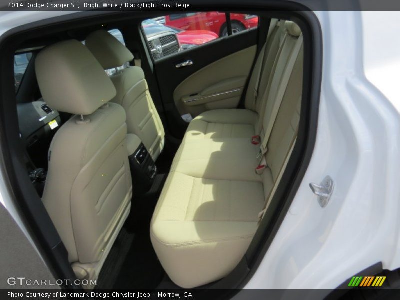 Bright White / Black/Light Frost Beige 2014 Dodge Charger SE