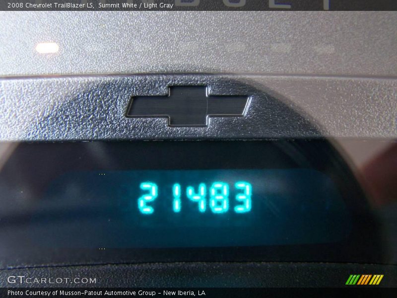Summit White / Light Gray 2008 Chevrolet TrailBlazer LS