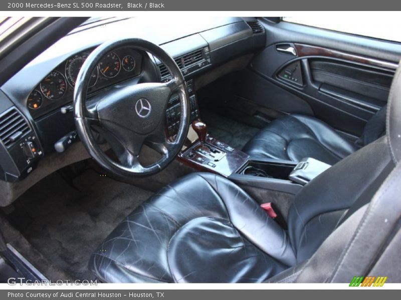 Black / Black 2000 Mercedes-Benz SL 500 Roadster