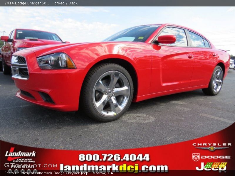TorRed / Black 2014 Dodge Charger SXT