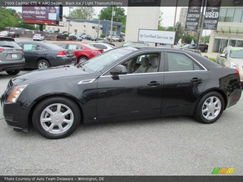 Black Ice / Light Titanium/Ebony 2009 Cadillac CTS 4 AWD Sedan