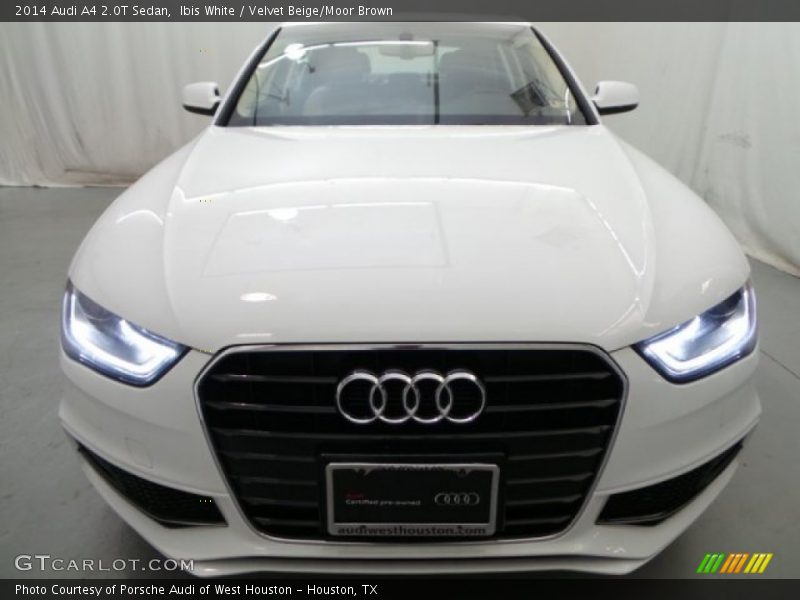 Ibis White / Velvet Beige/Moor Brown 2014 Audi A4 2.0T Sedan