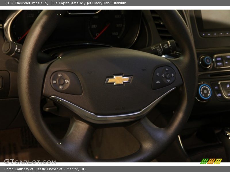 Blue Topaz Metallic / Jet Black/Dark Titanium 2014 Chevrolet Impala LS