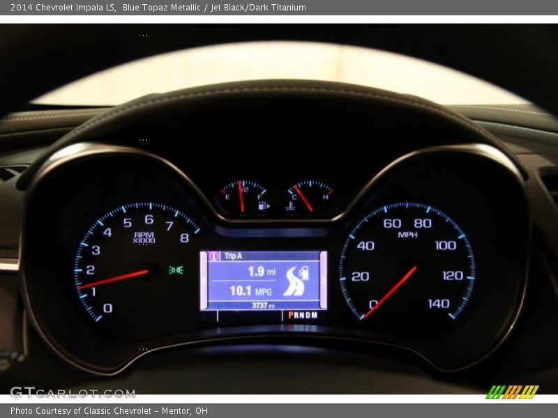 Blue Topaz Metallic / Jet Black/Dark Titanium 2014 Chevrolet Impala LS