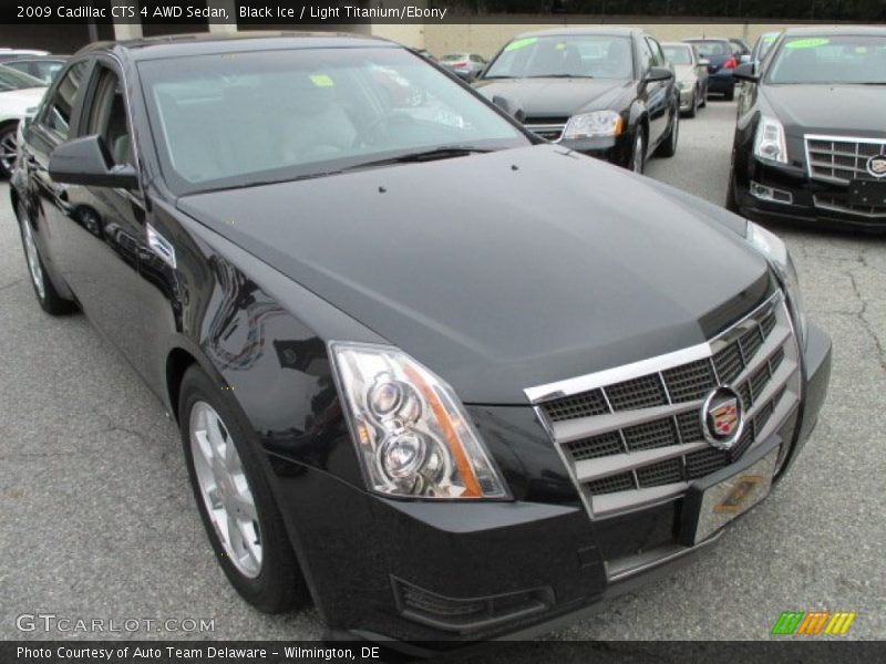 Black Ice / Light Titanium/Ebony 2009 Cadillac CTS 4 AWD Sedan